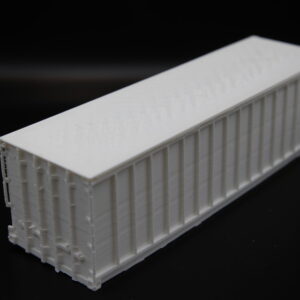3D-geprinte 30ft container op schaal 1:50