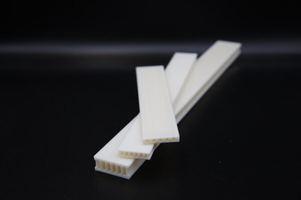3D-geprinte kanaalplaat vloeren op schaal 1:50