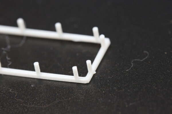 3D-geprinte zeilenrek op schaal 1:50