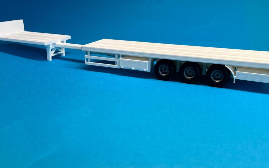 Schuiftrailer plat schaal 1op24