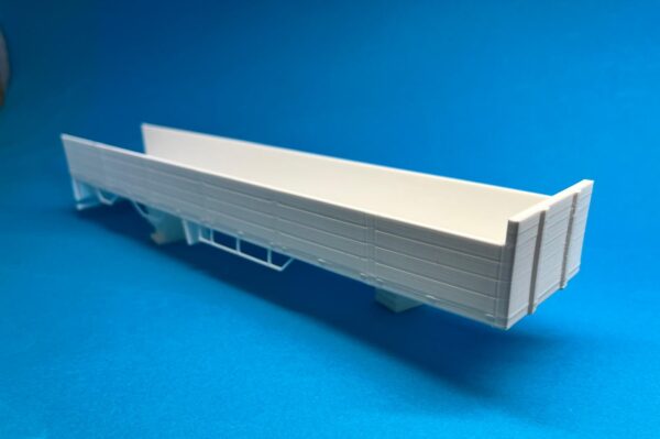 3D-geprinte steentrailer op schaal 1:50 en 1:87