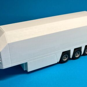3D-geprinte glastrailer op schaal 1:50 en 1:87