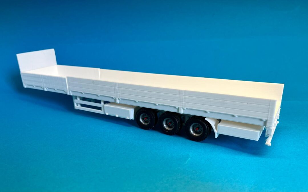 Schuiftrailer met zijkanten schaal 1op87