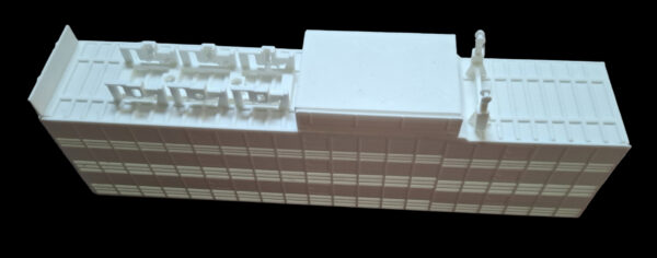 3D-geprinte veetrailer versie 5 – onderkant, gedetailleerd model voor modelbouw.