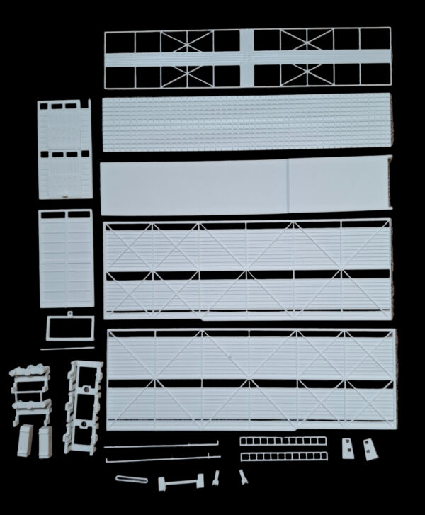 3D-geprinte Australische veetrailer Tag losse onderdelen, gedetailleerd model voor modelbouw.