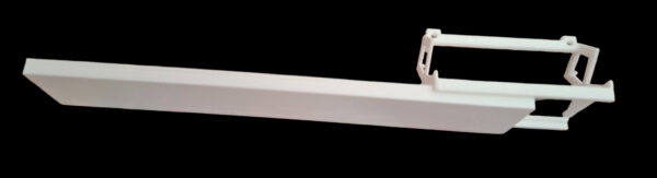 3D-geprinte Vloerenklem klein, zijkant, gedetailleerd model voor modelbouw.