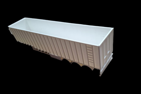 3D-geprinte Lag Kipper 56m³ schaal 1:87 en schaal 1:50 modelbouw, Schuin achter