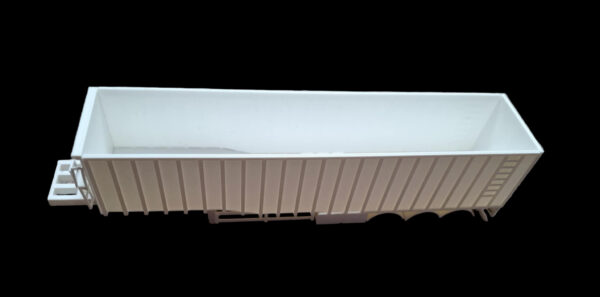 3D-geprinte Lag Kipper 56m³ schaal 1:87 en schaal 1:50 modelbouw, Zijkant