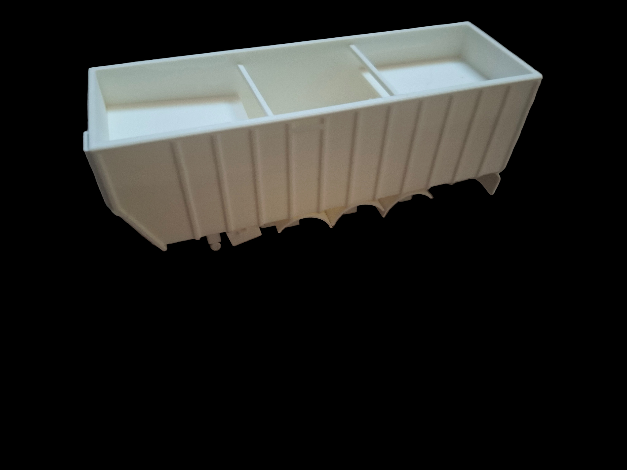 3D-geprinte bagger bak voor modelbouw en diorama’s Zijkant