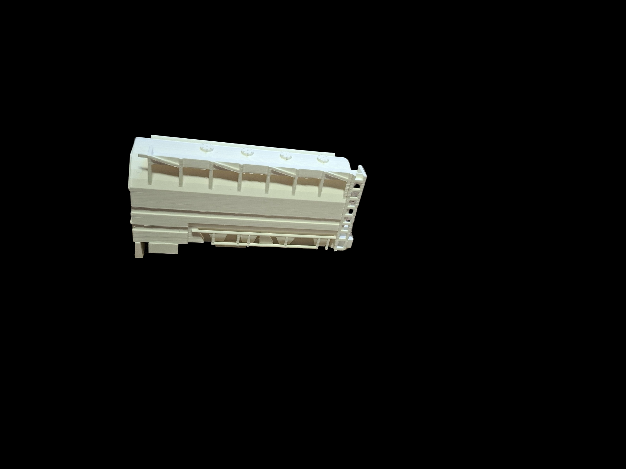 3D-geprinte Ova Bulk Trailer voor modelbouw en diorama’s Zijkant 2