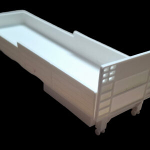 Laadbak 8 meter schaalmodel 3D geprint voorkant