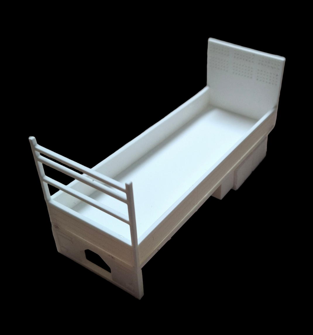 Laadwagen 13,5 cm schaalmodel 3D geprint voor modelbouw en transportdiorama's