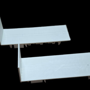 Platte bak schaalmodel 3D geprint voor vrachtwagens en diorama's