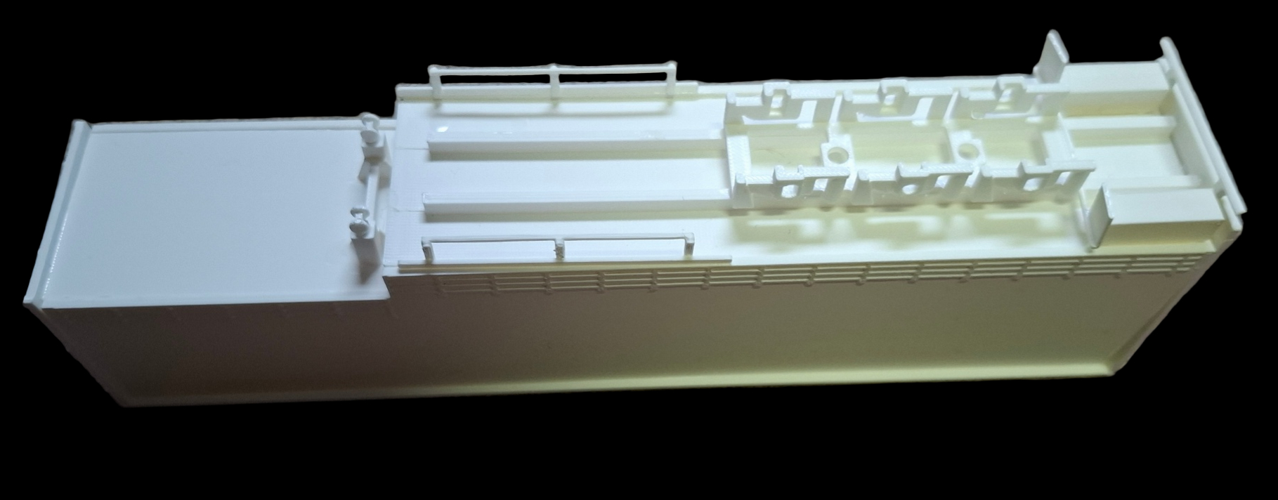 Semi Tautliner schaalmodel 3D geprint onderkant